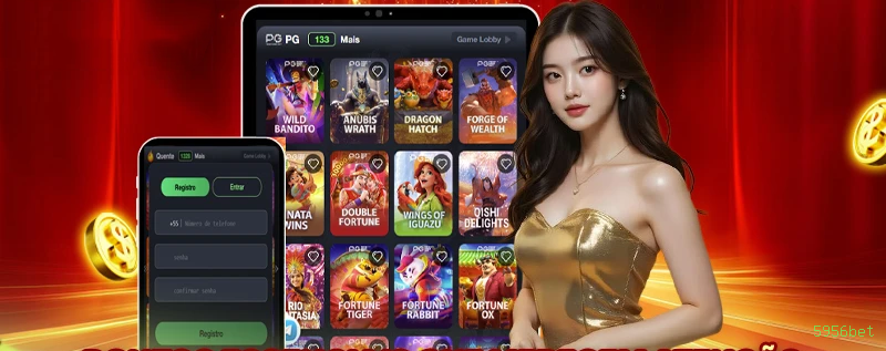 Imagem promocional de todos os jogos da 5956bet
